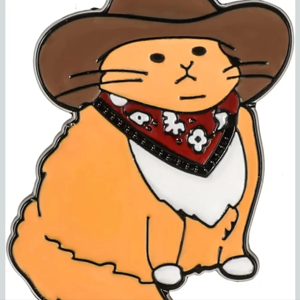 Cat Cowboy Pin